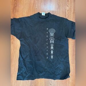 2 vintage Star Trek Fruit of the Loom Black Graphic Tee L and XL